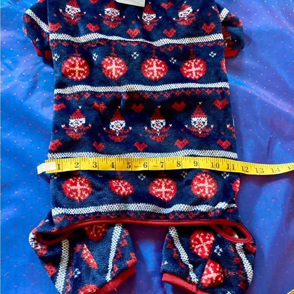 Festive Blue and Red Dog Pyjamas Size XL, NWT - Picture 2 of 6